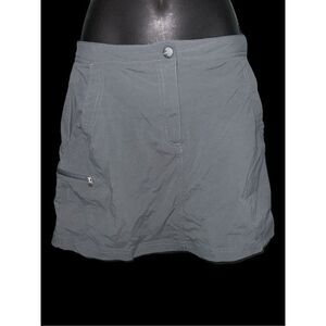 Beautiful women L.L. Bean Skirt Womens 4 reg Gray Pockets Casual Knee Length GOO